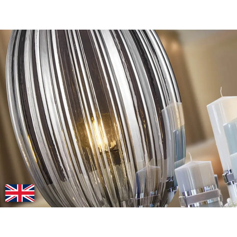 Veioza Schuller Ovila - Table Lamp 1L Smoke Ø20 752695 E27 Spania