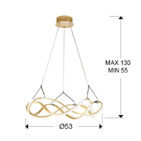 Suspensie Schuller ·Molly· Led Lamp Ø53, Rose Gold Dimmable 763712D Led Spania