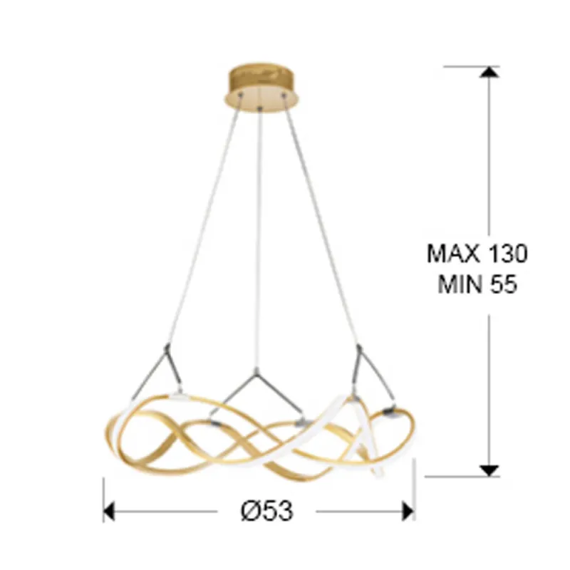 Suspensie Schuller ·Molly· Led Lamp Ø53, Rose Gold Dimmable 763712D Led Spania