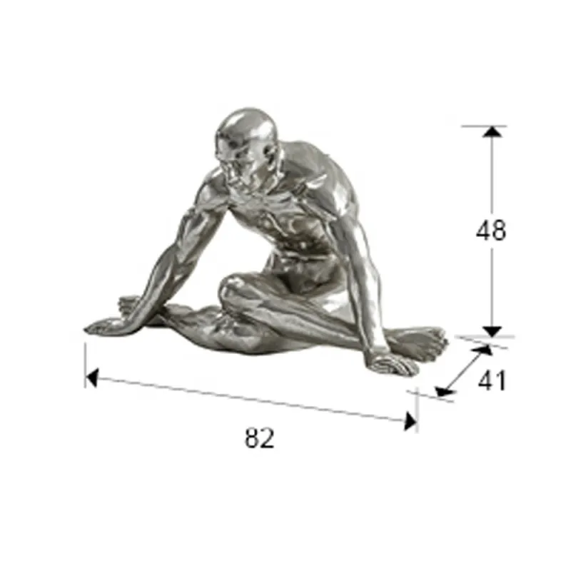 Figurina Decorativa Schuller ·Yoga· Large Figure, Silver 766937 Spania