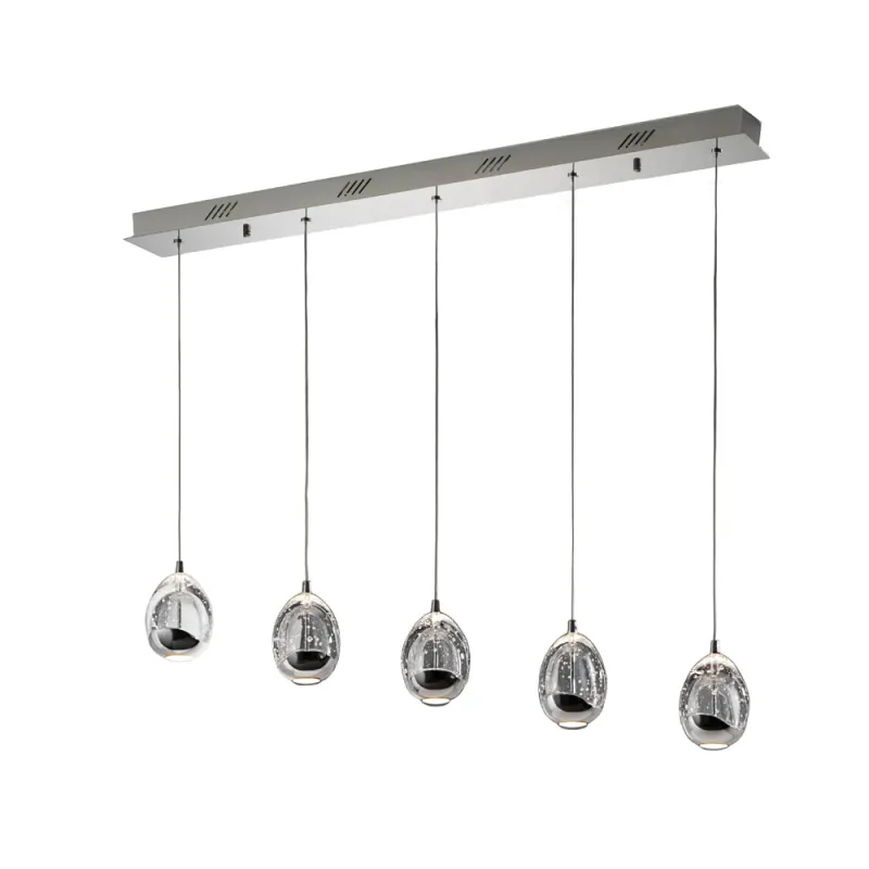 Suspensie Schuller ·Rocio· Led Lamp, 5L, Dimmable, Chrome 783618D Led Spania