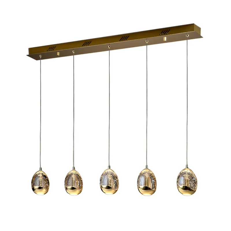 Suspensie Schuller ·Rocio· Led Lamp, 5L, Dimmable, Gold 783627D Led Spania