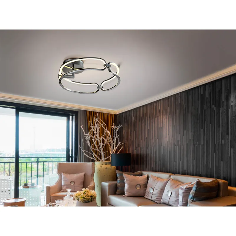 Lustra Plafon Schuller ·Colette· Led Ceiling Lamp Ø47 Chrome, Dimmable 786485D Led Spania