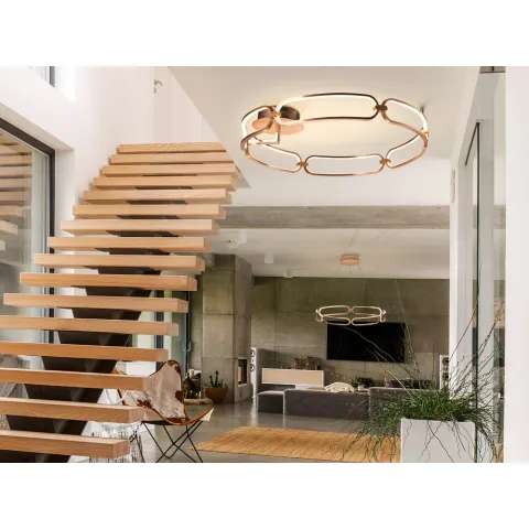 Lustra Plafon Schuller ·Colette· Led Ceiling Lamp Ø80, Rose Gold, Dimmable 786508D Led Spania