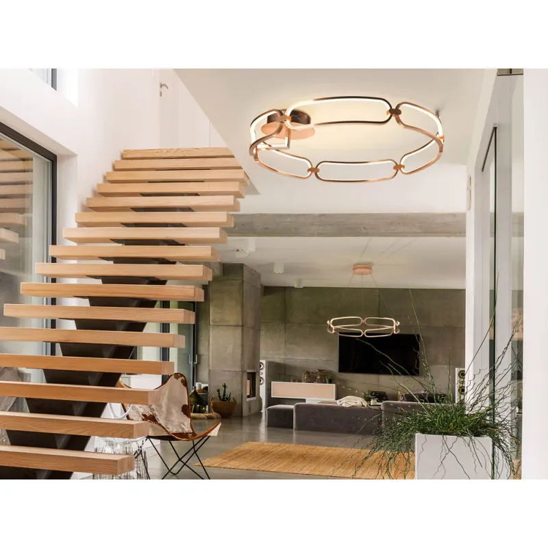 Lustra Plafon Schuller ·Colette· Led Ceiling Lamp Ø80, Rose Gold, Dimmable 786508D Led Spania