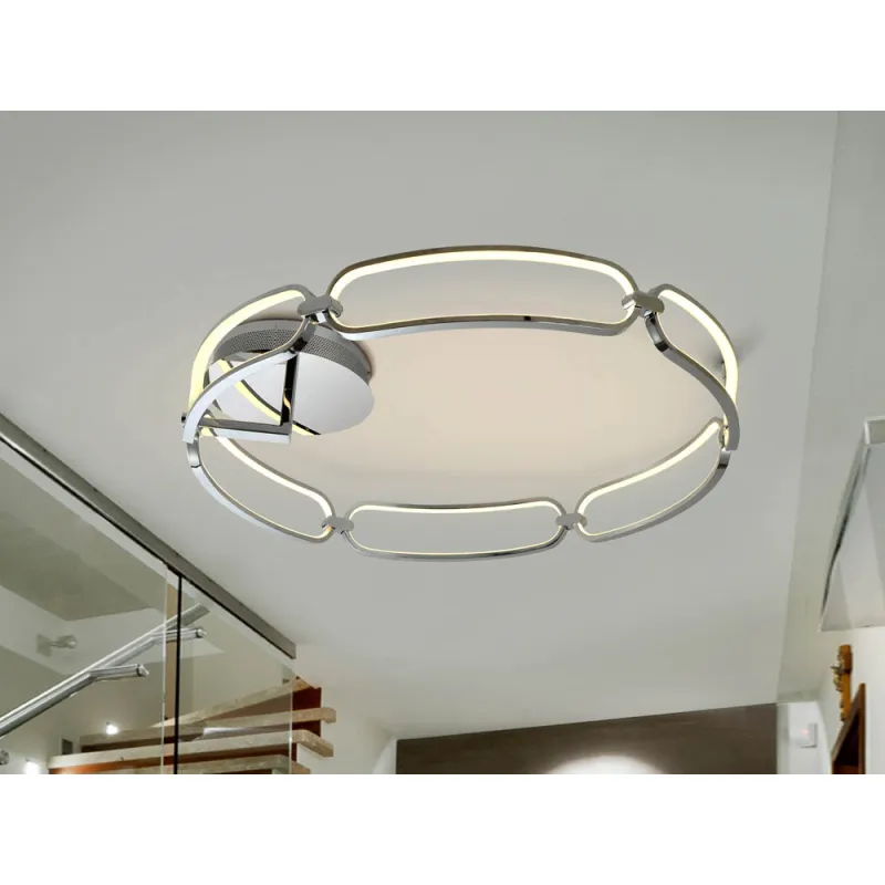 Lustra Plafon Schuller ·Colette· Led Ceiling L.Ø80, Chrome, Dimmable 786577D Led Spania