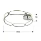 Lustra Plafon Schuller ·Colette· Led Ceiling L.Ø80, Chrome, Dimmable 786577D Led Spania