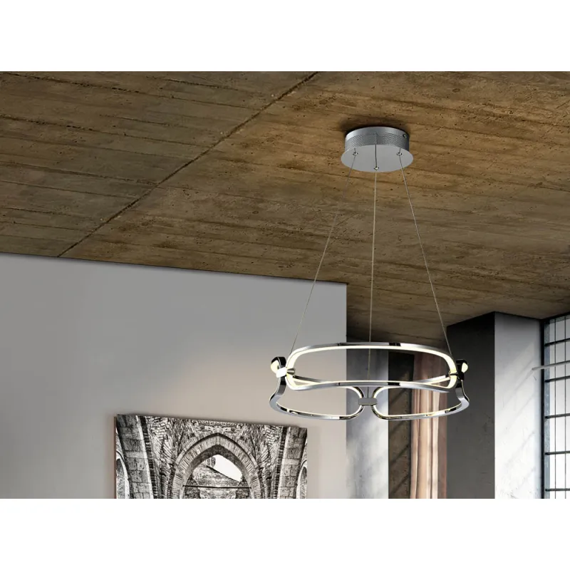 Suspensie Schuller ·Colette· Led Lamp Ø47 Chrome, Dimm 786645D Led Spania
