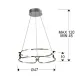 Suspensie Schuller ·Colette· Led Lamp Ø47 Chrome, Dimm 786645D Led Spania
