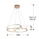 Suspensie Schuller ·Colette· Led Lamp Ø60 Rose Gold, Dimmable 786716D Led Spania