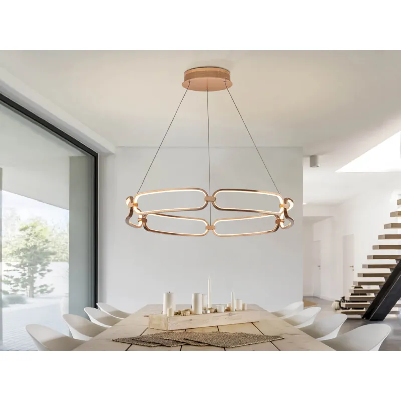 Suspensie Schuller ·Colette· Led Lamp Ø80 Rose Gold, Dimmable 786966D Led Spania