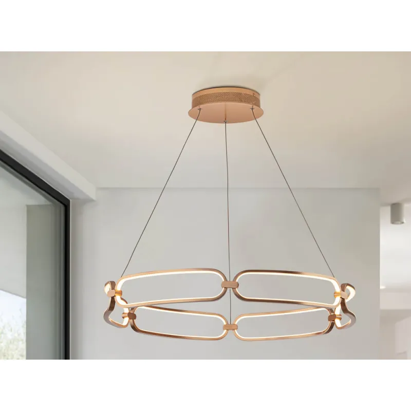Suspensie Schuller ·Colette· Led Lamp Ø80 Rose Gold, Dimmable 786966D Led Spania