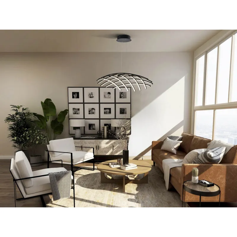 Suspensie Schuller ·Trama· Lamp Ø86, Black 797016 Led Spania