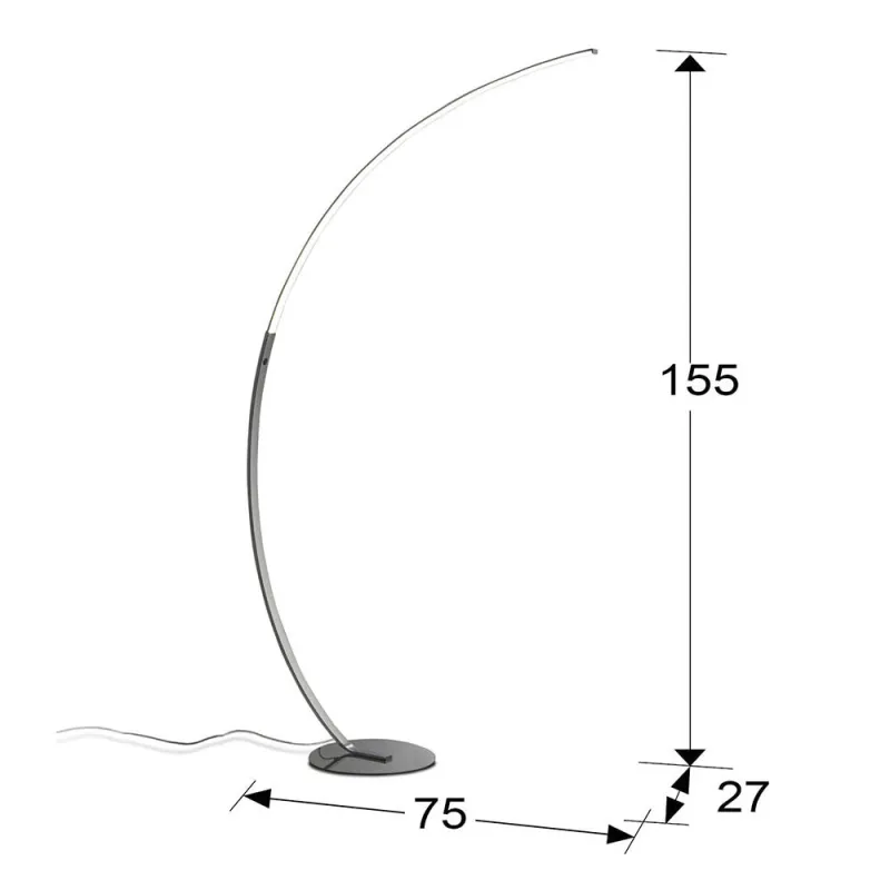 Lampadar Schuller ·Trazo· Led Floor Lamp, 21W 825306 Led Spania