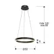Suspensie Schuller ·Helia· Led Lamp Ø50, Matt Black 831956 Led Spania