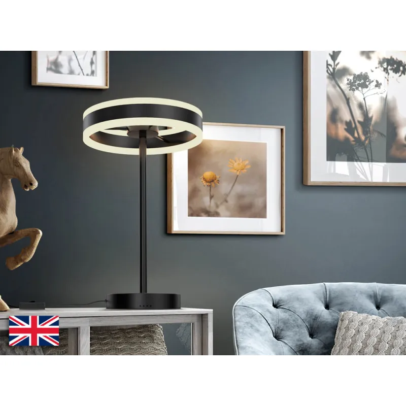 Veioza Schuller ·Helia· Led Table Lamp, Matt Black 832076 Led Spania