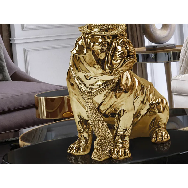 Figurina Decorativa Schuller ·Bull Dog· Small Figure, Golden 841368 Spania