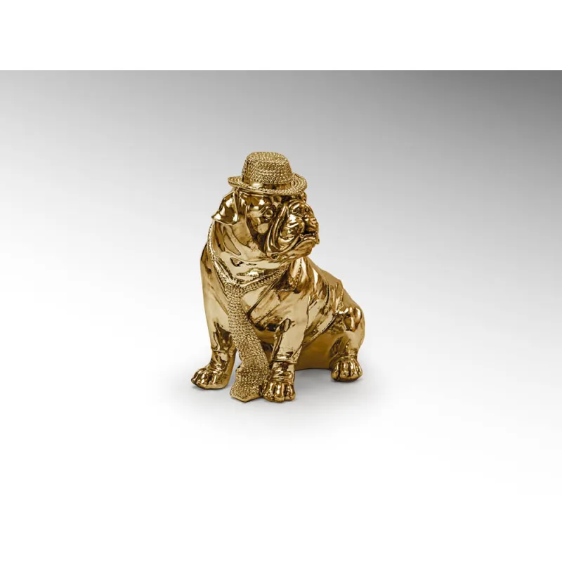 Figurina Decorativa Schuller ·Bull Dog· Small Figure, Golden 841368 Spania