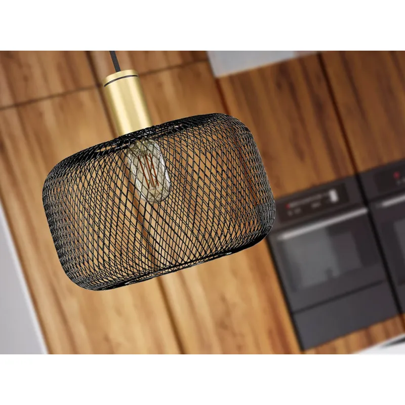 Pendul Schuller ·Osiris· Lamp 1L., Gold-Black 910132 E27 Spania