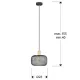 Pendul Schuller ·Osiris· Lamp 1L., Gold-Black 910132 E27 Spania