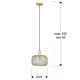 Pendul Schuller ·Osiris· Lamp 1L., Gold 910149 E27 Spania