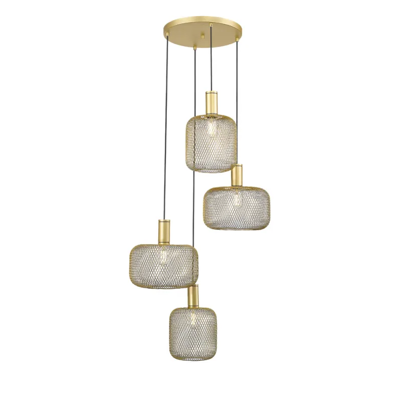 Suspensie Schuller ·Osiris· Round Lamp 4L, Gold 910460 E27 Spania