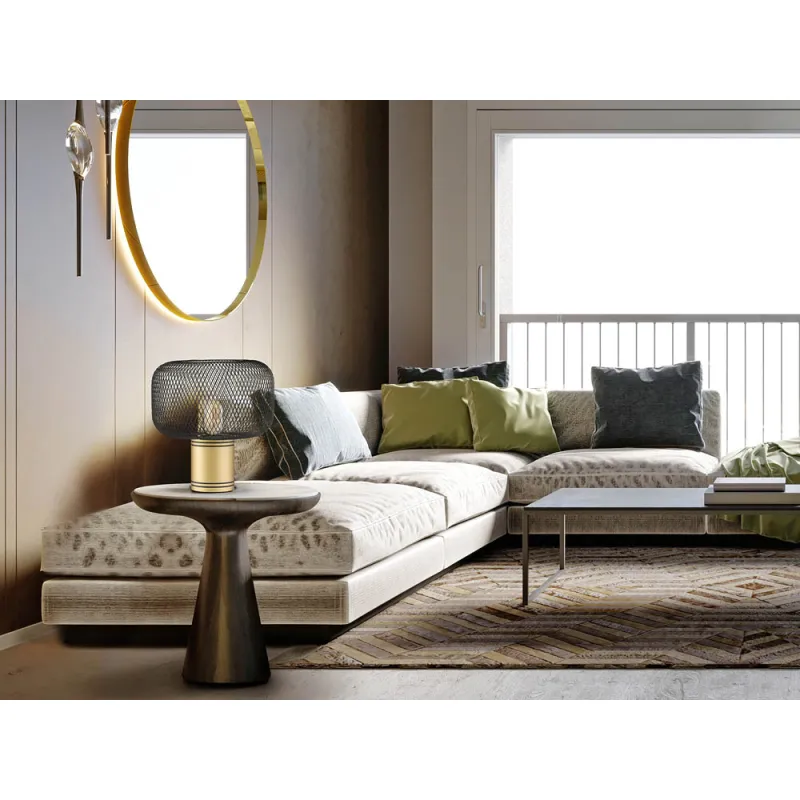 Veioza Schuller ·Osiris· Table Lamp 1L., Gold-Black 910538 E27 Spania