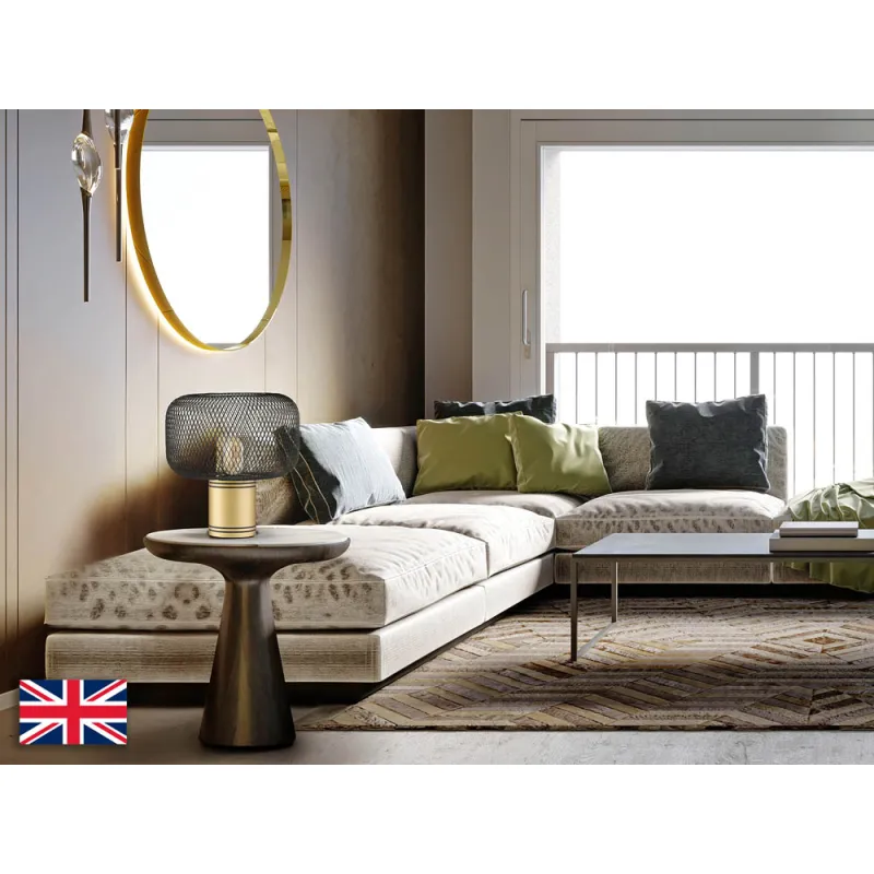 Veioza Schuller ·Osiris· Table Lamp 1L., Gold-Black 910538 E27 Spania