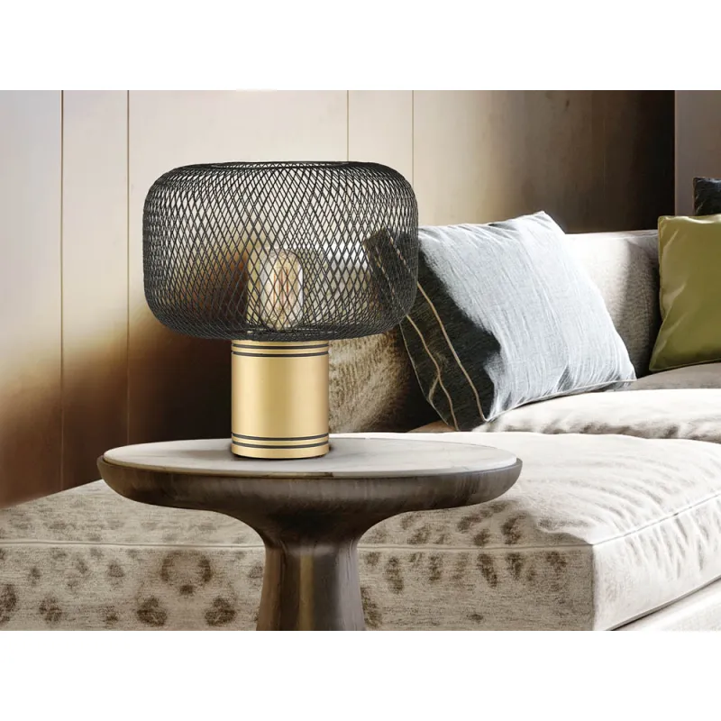Veioza Schuller ·Osiris· Table Lamp 1L., Gold-Black 910538 E27 Spania