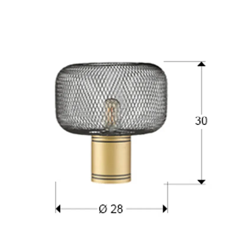 Veioza Schuller ·Osiris· Table Lamp 1L., Gold-Black 910538 E27 Spania