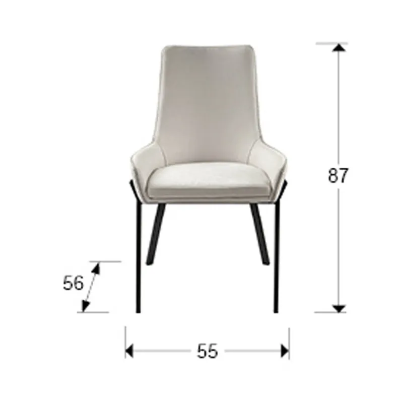 Fotoliu Schuller ·Diane· Chair, Black-White, Grey Thread 9357841 Spania