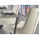 Fotoliu Schuller ·Diane· White Caster Wheel Chair, Grey Thread 935869 Spania