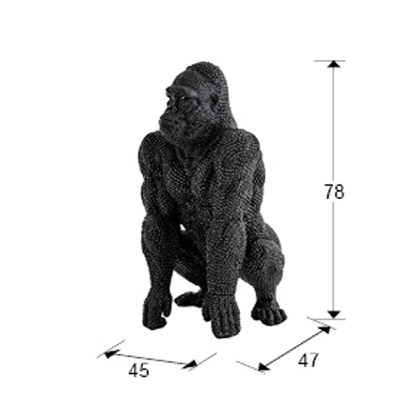 Figurina Decorativa Schuller ·Gorila· Large Figure, Black 957137 Spania