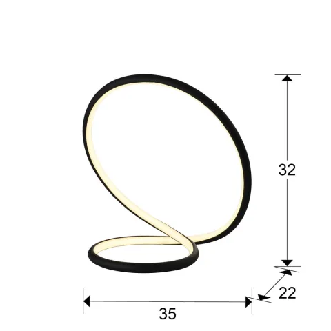 Veioza Schuller ·Infinito· Table Lamp, Black 963053 Led Spania