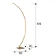 Lampadar ARCUS Schuller Led, Auriu  589204 Spania