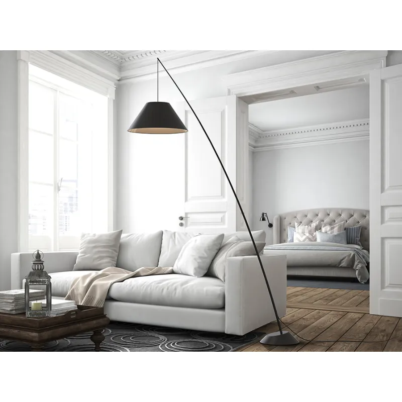 Lampadar JUNCO Schuller E27, Negru 425131 Spania