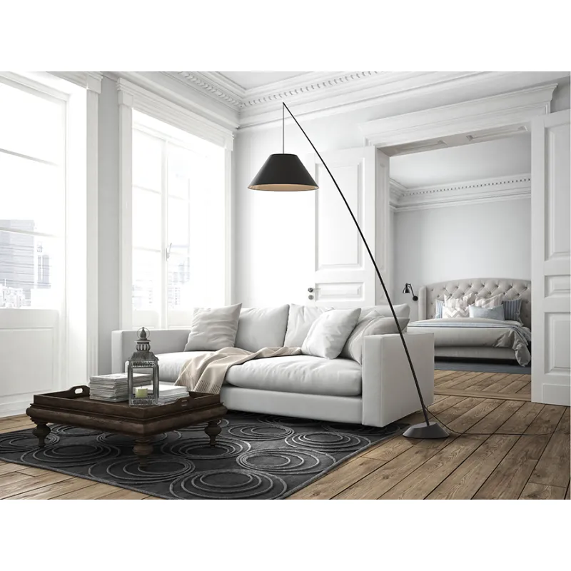 Lampadar JUNCO Schuller E27, Negru 425131 Spania