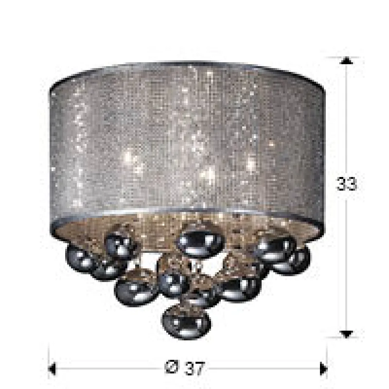 Lustra Plafon ANDROMEDA Schuller G9, Crom 174213 Spania