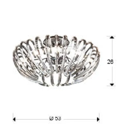 Plafoniera ARIADNA Schuller G9, Crom 876352 Spania