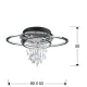 Lustra Plafon BRUMA Schuller GU10, Crom 696318 Spania