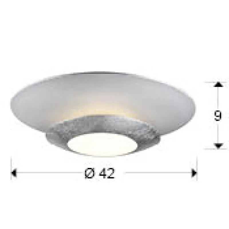 Lustra Plafon HOLE Schuller Led, Alb Mat 148193 Spania