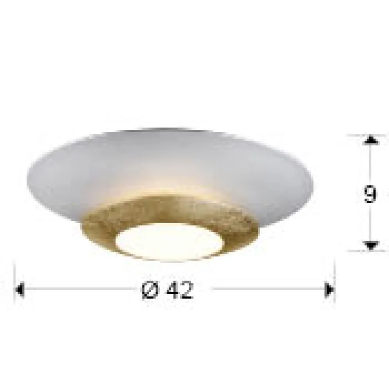 Lustra Plafon HOLE Schuller Led, Alb Mat 148277 Spania