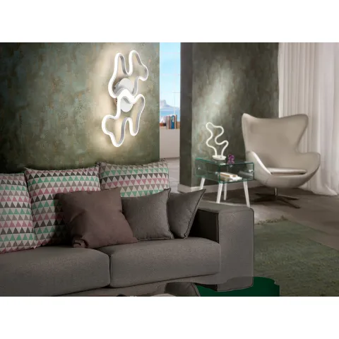 Lustra Plafon MAREA Schuller Led, Alb Slefuit 723714 Spania