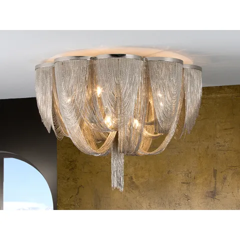 Candelabru MINERVA Schuller G9, Nichel 872469 Spania