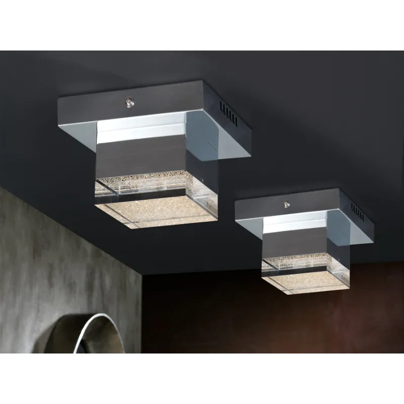 Plafoniera PRISMA Schuller Led, Crom 475168 Spania