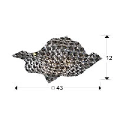 Lustra Plafon SATEN Schuller G9, Crom 160563 Spania