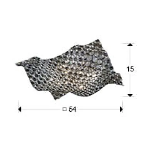 Lustra Plafon SATEN Schuller G9, Crom 160674 Spania