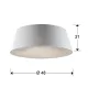 Plafoniera ZONE Schuller E27, Lacuit|Anodizat 198533 Spania