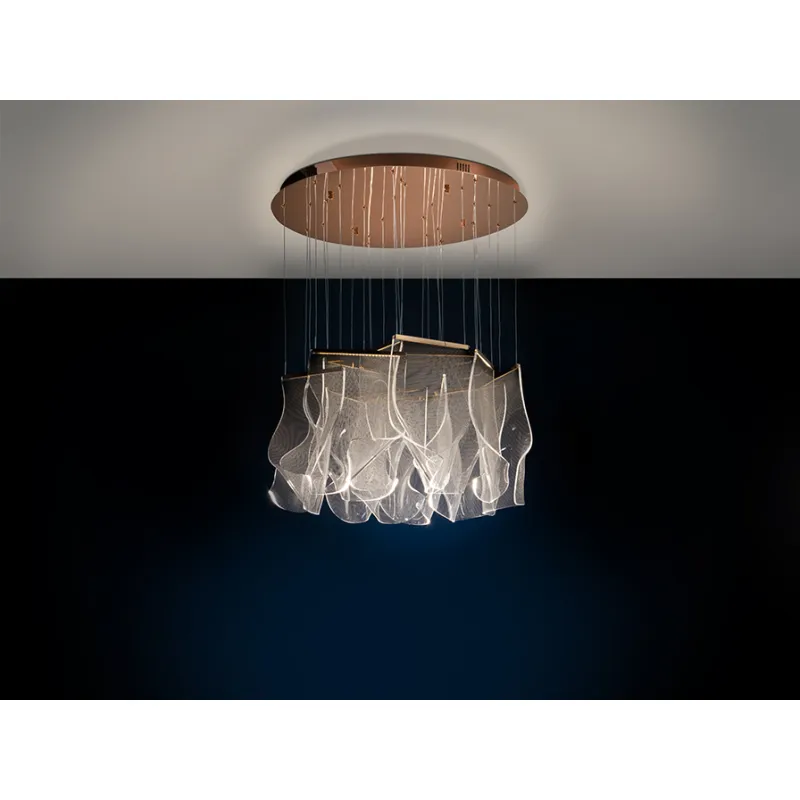 Suspensie VELOS Schuller Led, Auriu Rose 608428 Spania