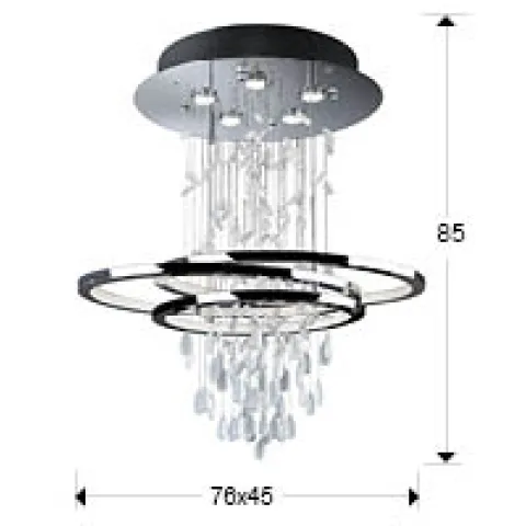 Suspensie BRUMA Schuller Led/GU10, Crom 696427 Spania